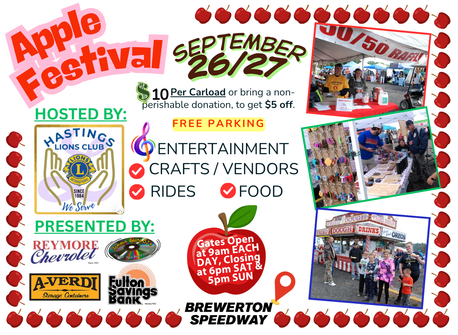 Apple Festiva Banner with Dates